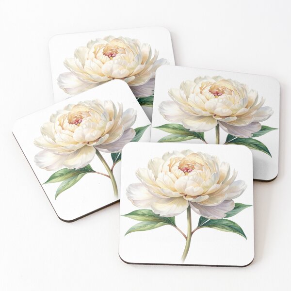 Item preview, Cream Peony Botanical Illustration designed and sold by Rutvain.
