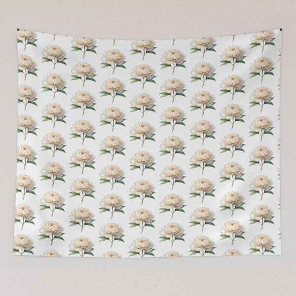 Item preview, Cream Peony Botanical Illustration designed and sold by Rutvain.