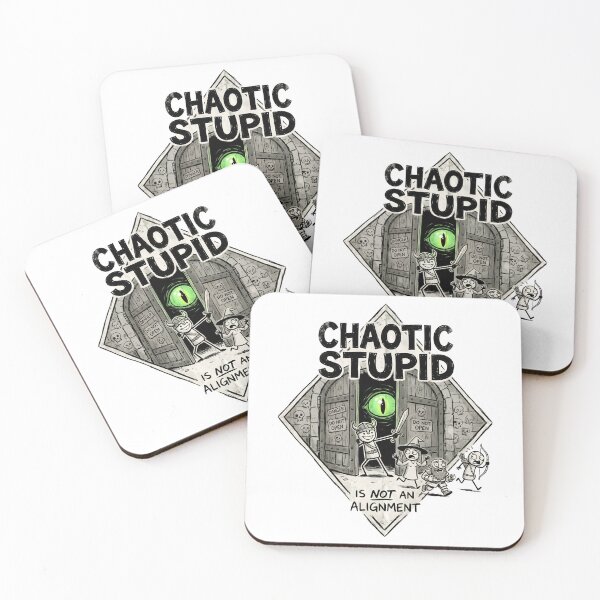 Item preview, Chaotic Stupid Is Not An Alignment Green Eye Design designed and sold by Fenay Designs.