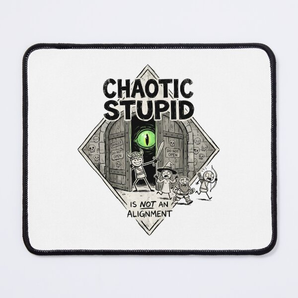 Item preview, Chaotic Stupid Is Not An Alignment Green Eye Design designed and sold by Fenay Designs.