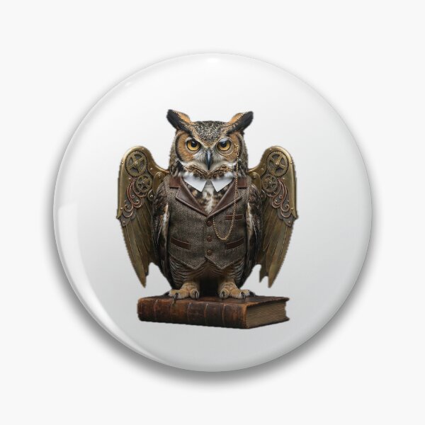 Item preview, Steampunk Eurasian Owl: The Mechanical Scholar designed and sold by GildedMenagerie.
