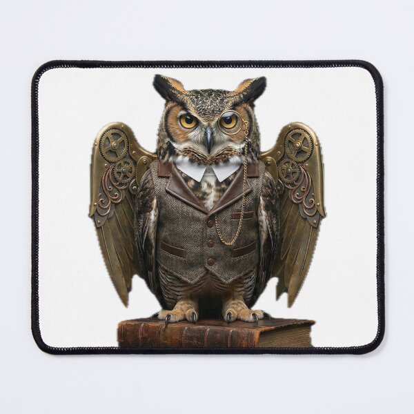 Item preview, Steampunk Eurasian Owl: The Mechanical Scholar designed and sold by GildedMenagerie.