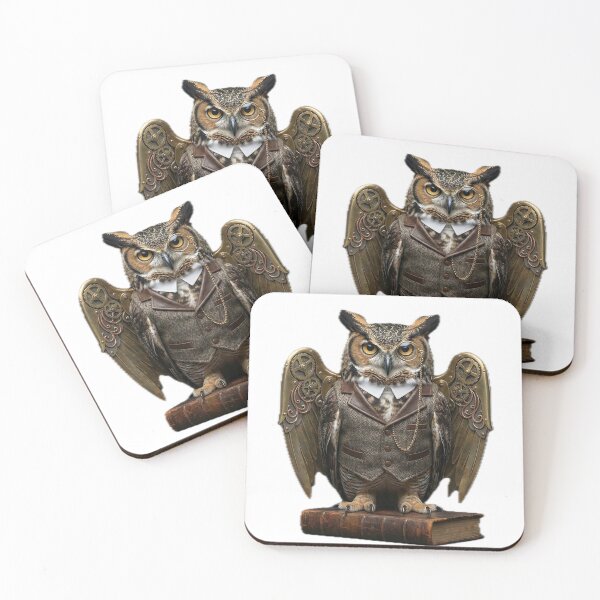 Item preview, Steampunk Eurasian Owl: The Mechanical Scholar designed and sold by GildedMenagerie.