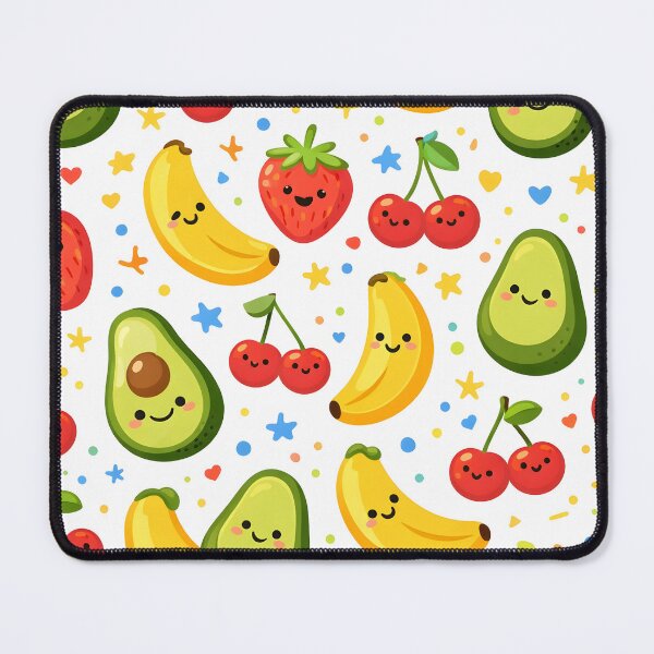 Item preview, Happy Fruit Parade Pattern – Cute Colorful Fruit Vector Art for Kids and Fun Gifts designed and sold by WAUZ.