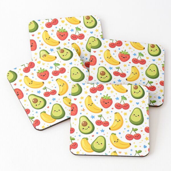 Item preview, Happy Fruit Parade Pattern – Cute Colorful Fruit Vector Art for Kids and Fun Gifts designed and sold by WAUZ.