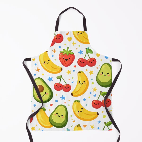 Item preview, Happy Fruit Parade Pattern – Cute Colorful Fruit Vector Art for Kids and Fun Gifts designed and sold by WAUZ.
