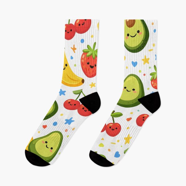 Item preview, Happy Fruit Parade Pattern – Cute Colorful Fruit Vector Art for Kids and Fun Gifts designed and sold by WAUZ.