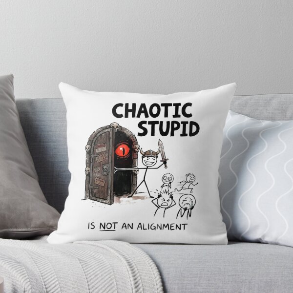 Item preview, Chaotic Stupid Is Not An Alignment Red Eye Graphic designed and sold by Fenay Designs.
