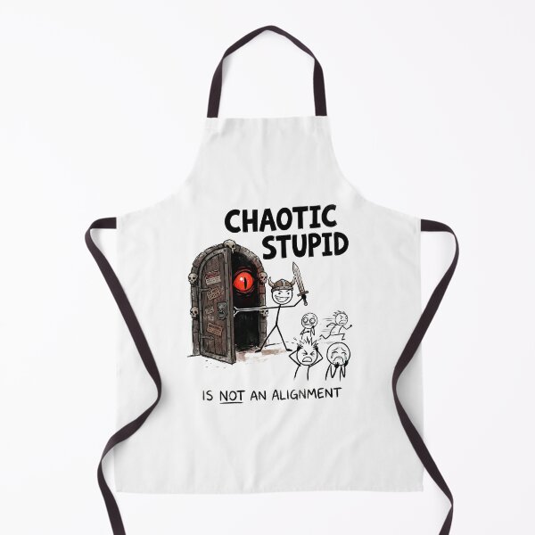 Item preview, Chaotic Stupid Is Not An Alignment Red Eye Graphic designed and sold by Fenay Designs.