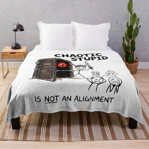 Item preview, Chaotic Stupid Is Not An Alignment Red Eye Graphic designed and sold by Fenay Designs.