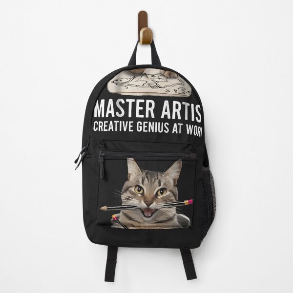 Item preview, Funny Cat Master Artist T-Shirt - Creative Genius At Work Graphic - Humorous Tabby Cat Drawing with Pencils - Cute Artist Kitten Gift for Painters and Cat Lovers designed and sold by ZyxDes.