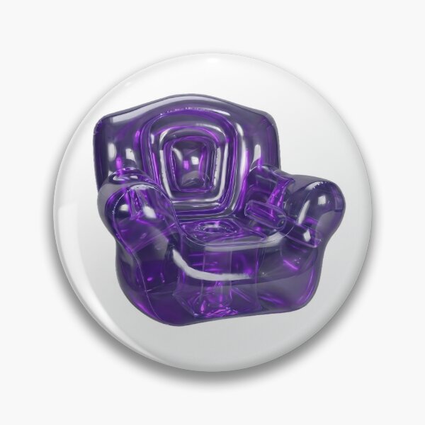 Item preview,  Frutiger Aero Glossy 3D Inflatable Chair Y2K Aesthetic designed and sold by NostalgiaOS.