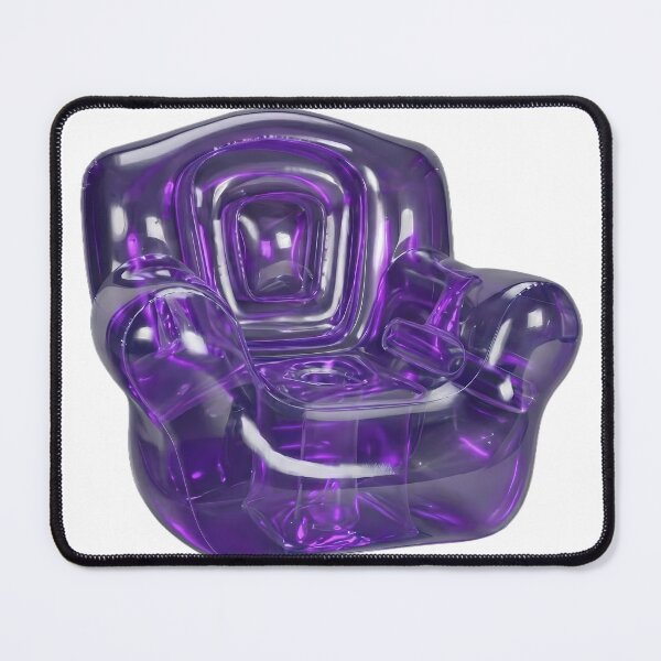 Item preview, Frutiger Aero Glossy 3D Inflatable Chair Y2K Aesthetic designed and sold by NostalgiaOS.
