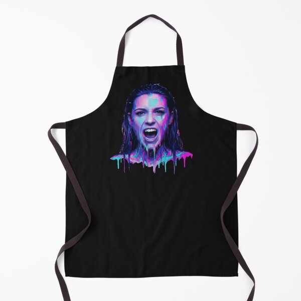 Item preview, Neon Glitch Scream Portrait Cyberpunk Meltdown designed and sold by MarCinu Art.