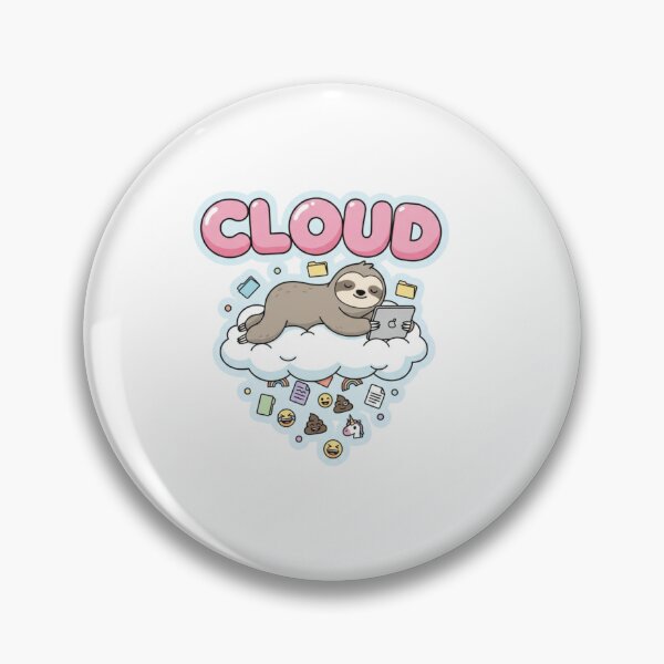 Item preview, Cloud Storage Sloth iPhone Case – Funny Cartoon Tech Humor designed and sold by Imaginarium of Chaos falcon88 .