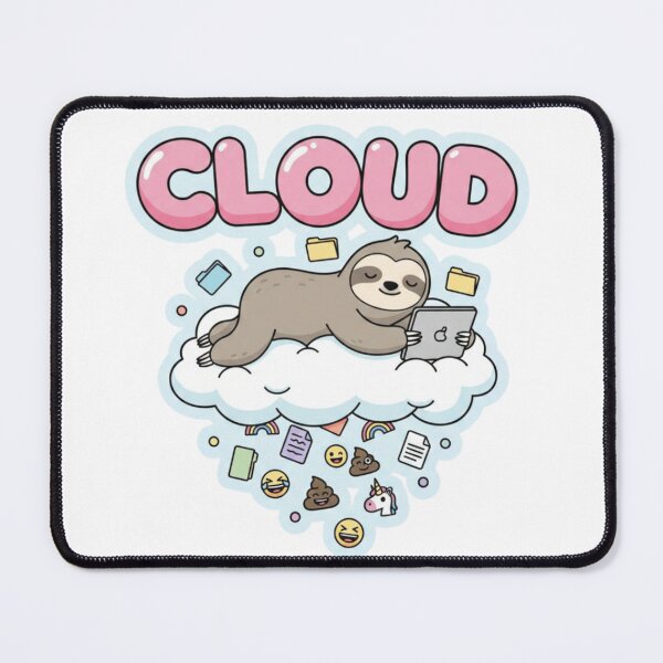 Item preview, Cloud Storage Sloth iPhone Case – Funny Cartoon Tech Humor designed and sold by Imaginarium of Chaos falcon88 .
