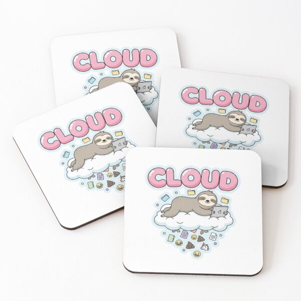 Item preview, Cloud Storage Sloth iPhone Case – Funny Cartoon Tech Humor designed and sold by Imaginarium of Chaos falcon88 .