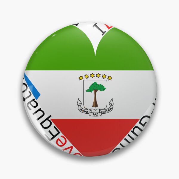 Item preview, I Love Equatorial Guinea  Heart designed and sold by TheIconSmith.