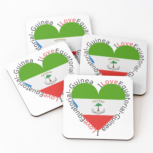 Item preview, I Love Equatorial Guinea  Heart designed and sold by TheIconSmith.