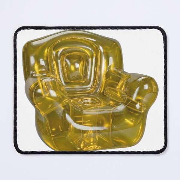 Item preview, Frutiger Aero Glossy 3D Inflatable Chair Y2K Aesthetic designed and sold by NostalgiaOS.