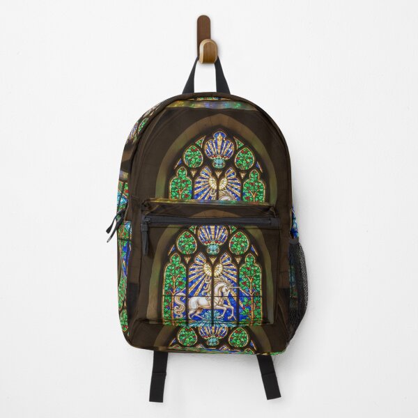 Item preview, Gothic Stained Glass Unicorn - Sacred Fountain Art designed and sold by SHK-Designs.