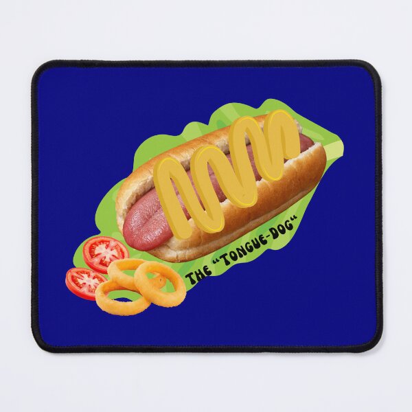 Item preview, Surreal Tongue-Dog Hot Dog Weirdcore Pop Art designed and sold by OddballObjects.