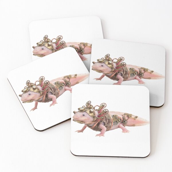 Item preview, Steampunk Mechanical Axolotl - Victorian Retro Fantasy designed and sold by GildedMenagerie.