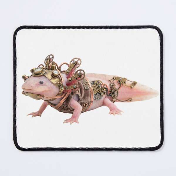 Item preview, Steampunk Mechanical Axolotl - Victorian Retro Fantasy designed and sold by GildedMenagerie.