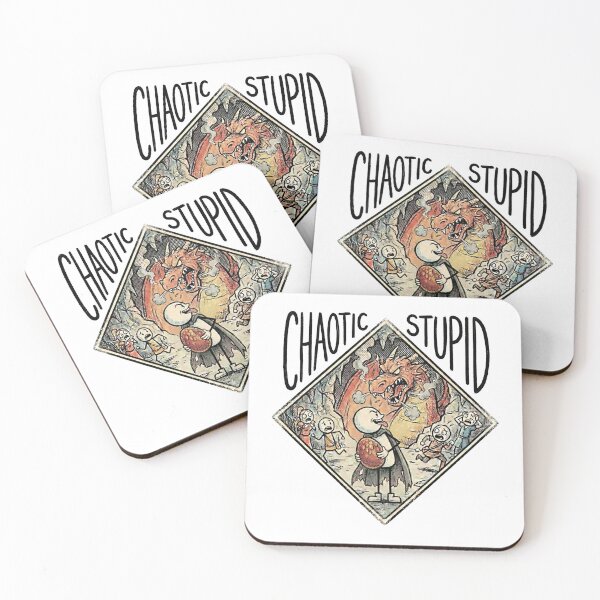 Item preview, Chaotic Stupid Stealing Dragon Egg Retro Art designed and sold by Fenay Designs.
