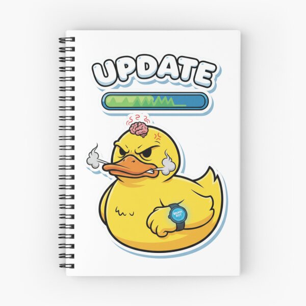 Item preview, Update Pending Duck iPhone Case – Funny Cartoon Tech Meme designed and sold by Imaginarium of Chaos falcon88 .