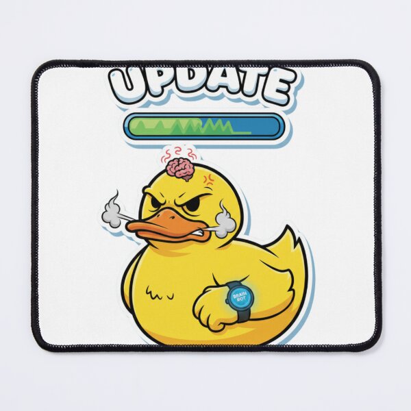 Item preview, Update Pending Duck iPhone Case – Funny Cartoon Tech Meme designed and sold by Imaginarium of Chaos falcon88 .