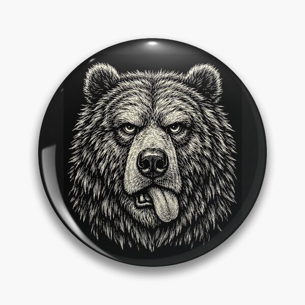 Item preview,  Bear Sticking Tongue Out In Playful attitude Animal Meme designed and sold by erozzz.