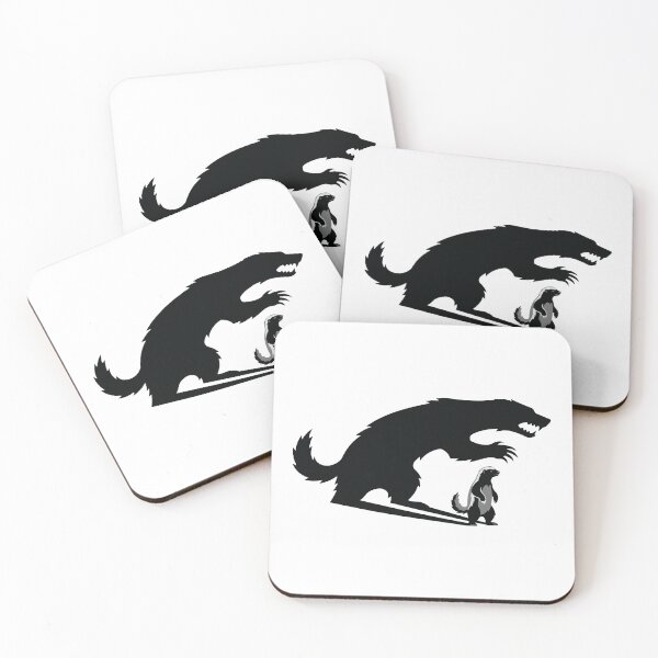 Item preview, Small But Savage Honey Badger Shadow Art designed and sold by Petzzz.