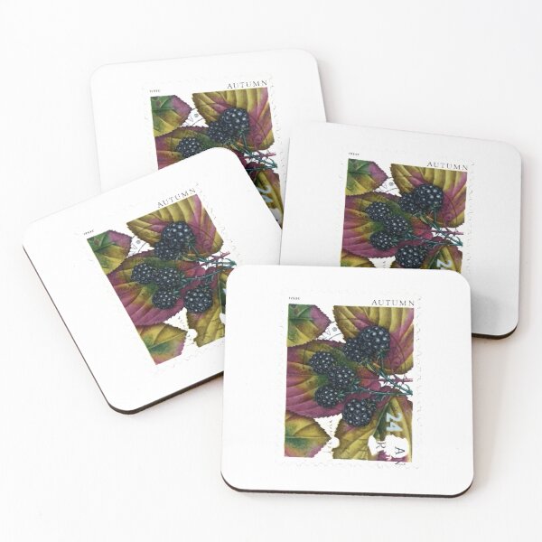 Item preview, Autumn Black Grapes Vintage Postage Stamp designed and sold by red-amber65.