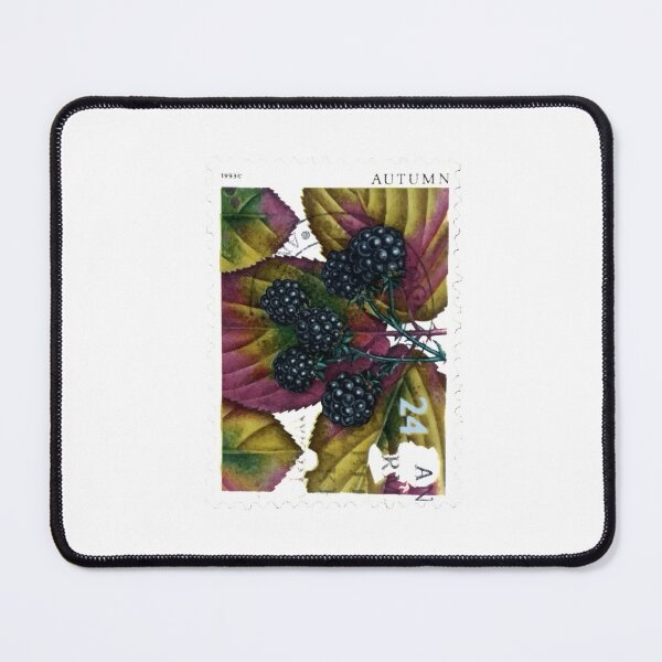 Item preview, Autumn Black Grapes Vintage Postage Stamp designed and sold by red-amber65.