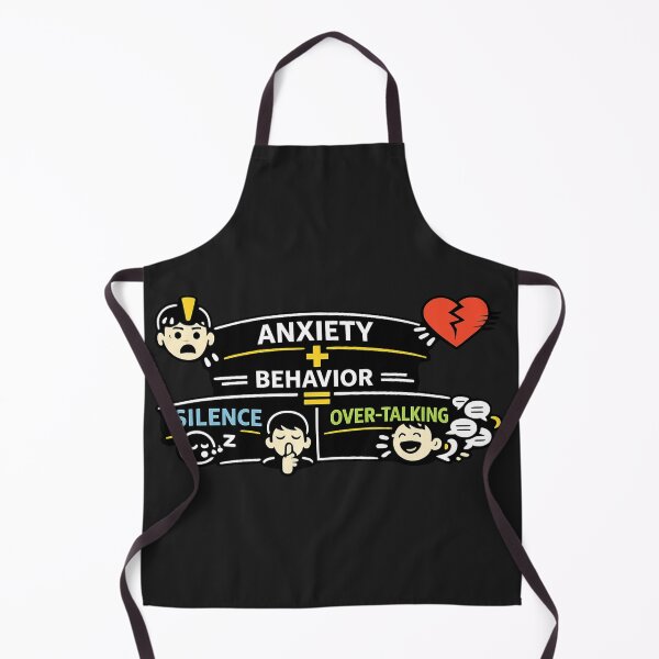Item preview, ANXIETY+BEHAVIOR=SILENCE OVER-TALKING designed and sold by PERSPECTIVERED.
