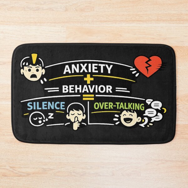 Item preview, ANXIETY+BEHAVIOR=SILENCE  OVER-TALKING  designed and sold by PERSPECTIVERED.