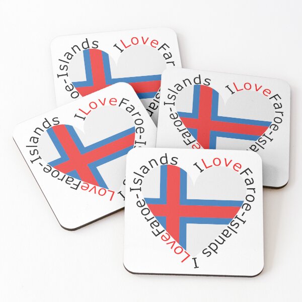 Item preview, I Love Faroe Islands  Heart designed and sold by TheIconSmith.