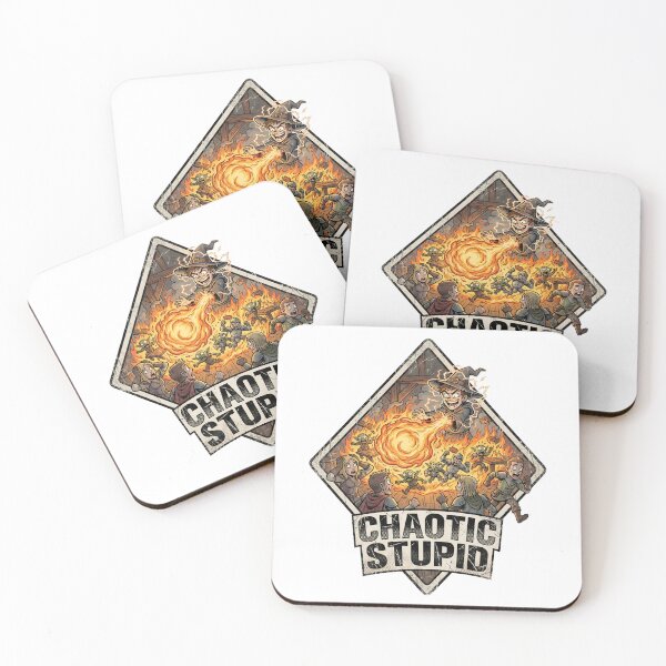 Item preview, Chaotic Stupid Wizard Fireball Spell Disaster Art designed and sold by Fenay Designs.