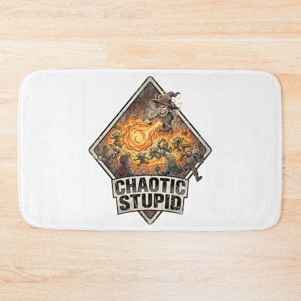 Item preview, Chaotic Stupid Wizard Fireball Spell Disaster Art designed and sold by Fenay Designs.