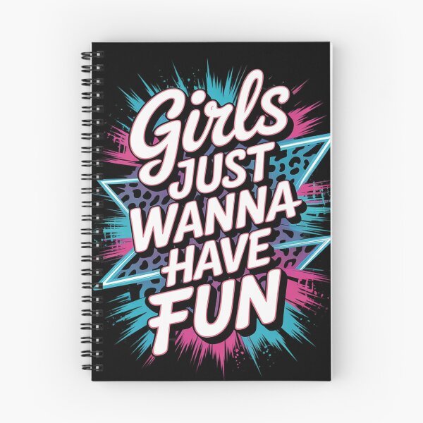 Item preview, Awesome 80's Girls Just Wanna Have Fun 1980s Birthday Girl designed and sold by angolinnArt.