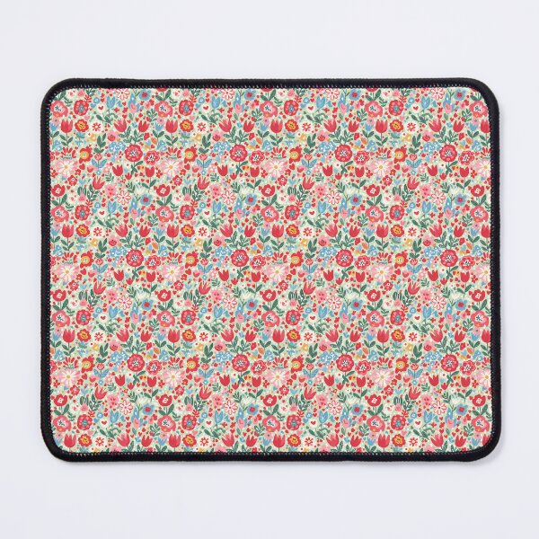 Item preview, Dense Floral Valentine Seamless Pattern Folk Art by heidiannemorris © designed and sold by FOLK ART FUSION by heidiannemorris.