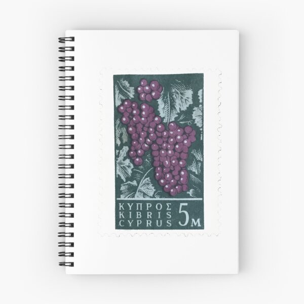 Item preview, Cyprus Purple Grapes Vintage Postage Stamp designed and sold by red-amber65.