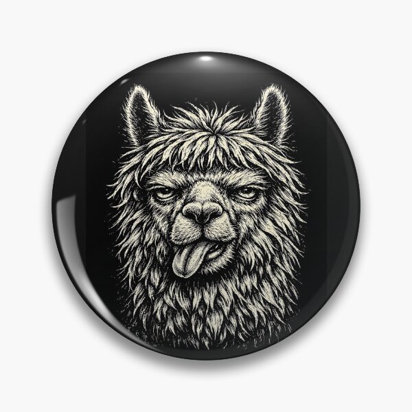 Item preview, Llama Sticking Tongue Out In Playful attitude Animal Meme designed and sold by erozzz.