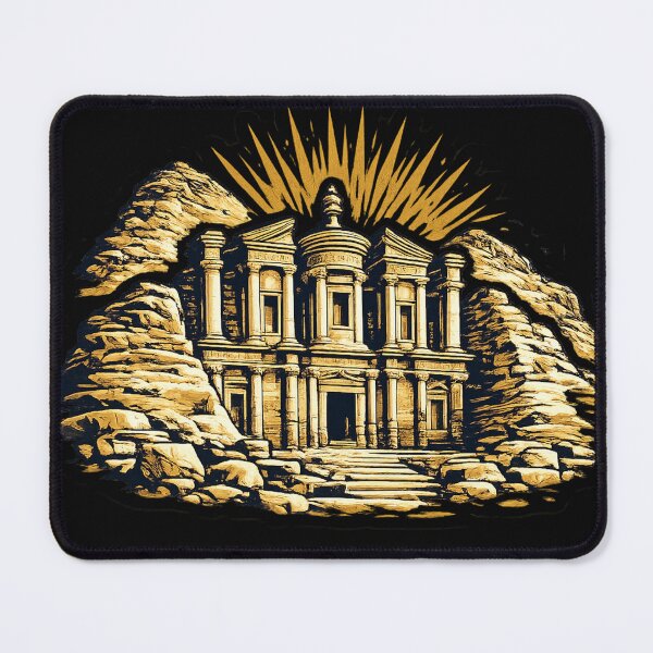Item preview, Petra Treasury – Ancient Nabataean City Sticker designed and sold by DrizzyV.