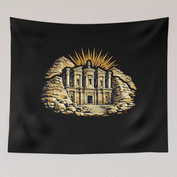 Item preview, Petra Treasury – Ancient Nabataean City Sticker designed and sold by DrizzyV.