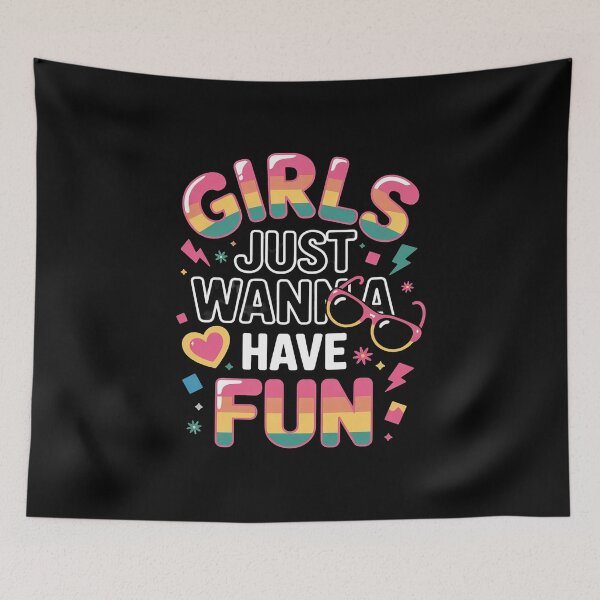 Item preview, Awesome 80's Girls Just Wanna Have Fun 1980s  Girls 80s 3 designed and sold by angolinnArt.