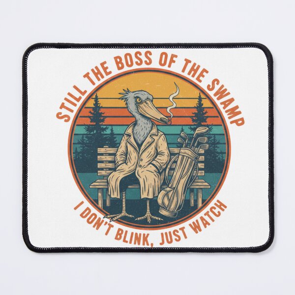 Item preview, Funny Shoebill Stork Boss – Still The Boss Of The Swamp Retro 90s Vintage Art designed and sold by FakeJoo.