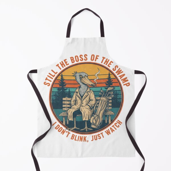 Item preview, Funny Shoebill Stork Boss – Still The Boss Of The Swamp Retro 90s Vintage Art designed and sold by FakeJoo.