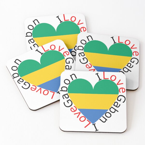 Item preview, I Love Gabon  Heart designed and sold by TheIconSmith.